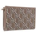 GUCCI GG Supreme Wallet PVC Beige Gold 795060 Auth 186154M-1