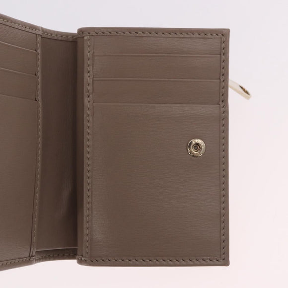 GUCCI GG Supreme Wallet PVC Beige Gold 795060 Auth 186154M