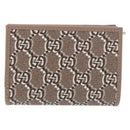 GUCCI GG Supreme Wallet PVC Beige Gold 795060 Auth 186154M-2