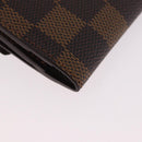 LOUIS VUITTON Damier Ebene Ludlow Coin Purse N62925 LV Auth 186155V-15