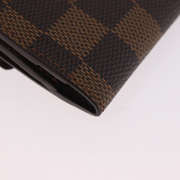 LOUIS VUITTON Damier Ebene Ludlow Coin Purse N62925 LV Auth 186155V