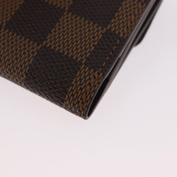 LOUIS VUITTON Damier Ebene Ludlow Coin Purse N62925 LV Auth 186155V