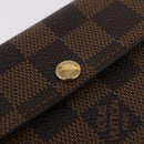 LOUIS VUITTON Damier Ebene Ludlow Coin Purse N62925 LV Auth 186155V-17