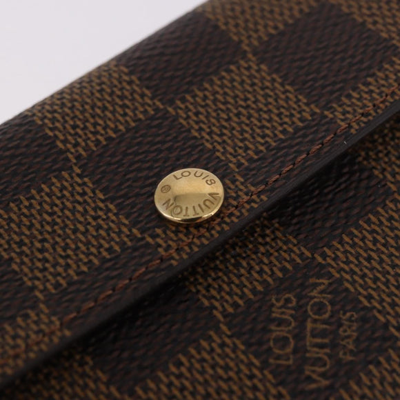 LOUIS VUITTON Damier Ebene Ludlow Coin Purse N62925 LV Auth 186155V