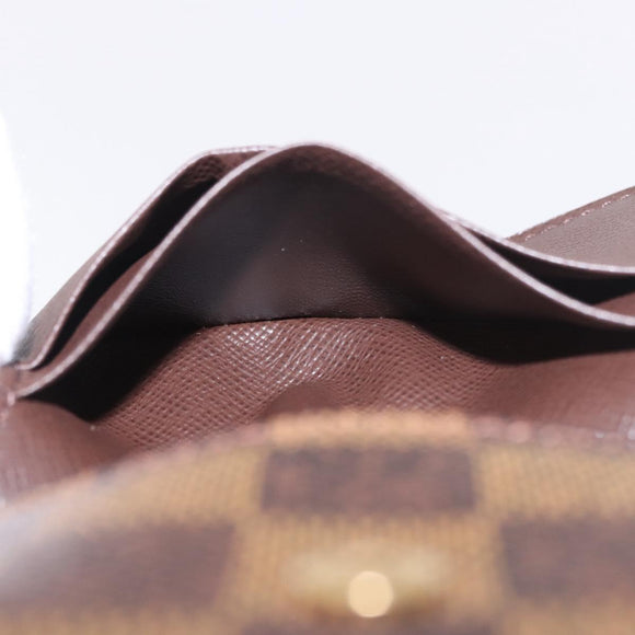 LOUIS VUITTON Damier Ebene Ludlow Coin Purse N62925 LV Auth 186155V