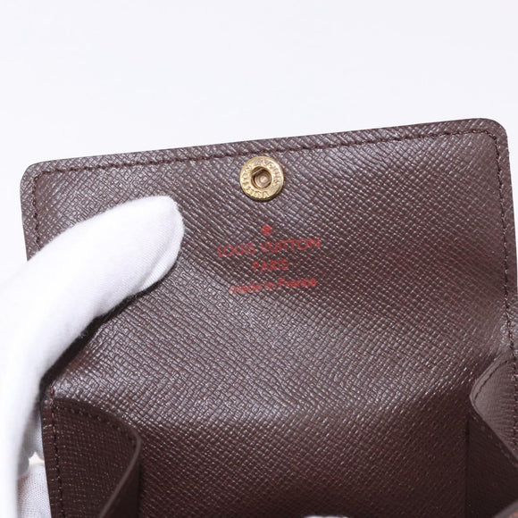 LOUIS VUITTON Damier Ebene Ludlow Coin Purse N62925 LV Auth 186155V