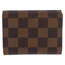 LOUIS VUITTON Damier Ebene Ludlow Coin Purse N62925 LV Auth 186155V-2