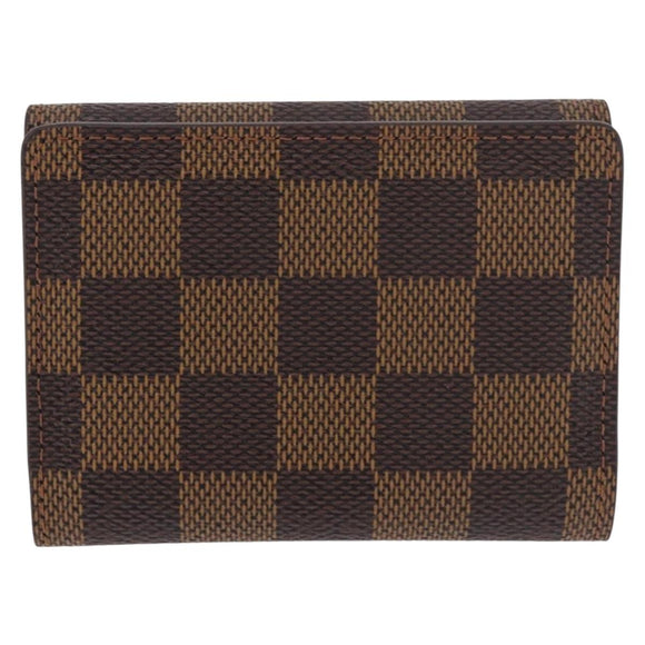 LOUIS VUITTON Damier Ebene Ludlow Coin Purse N62925 LV Auth 186155V