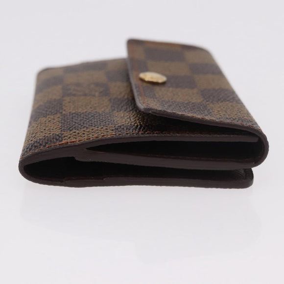 LOUIS VUITTON Damier Ebene Ludlow Coin Purse N62925 LV Auth 186155V