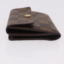 LOUIS VUITTON Damier Ebene Ludlow Coin Purse N62925 LV Auth 186155V-4