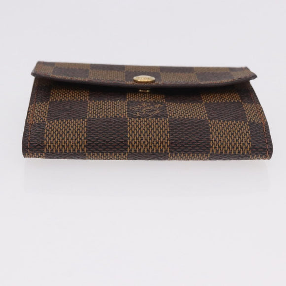 LOUIS VUITTON Damier Ebene Ludlow Coin Purse N62925 LV Auth 186155V