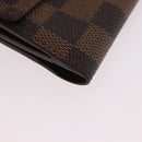 LOUIS VUITTON Damier Ebene Ludlow Coin Purse N62925 LV Auth 186155V-7