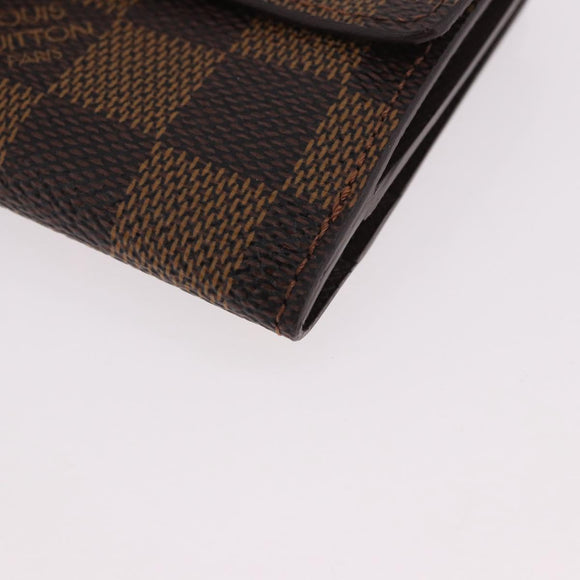 LOUIS VUITTON Damier Ebene Ludlow Coin Purse N62925 LV Auth 186155V