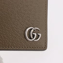 GUCCI GG Marmont Wallet Leather Beige Silver 428726 Auth 186156M-17
