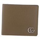 GUCCI GG Marmont Wallet Leather Beige Silver 428726 Auth 186156M-13