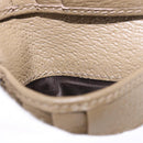GUCCI GG Marmont Wallet Leather Beige Silver 428726 Auth 186156M-11