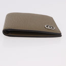 GUCCI GG Marmont Wallet Leather Beige Silver 428726 Auth 186156M-6