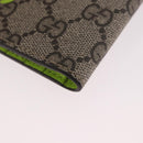 GUCCI GG Supreme Wallet PVC Beige 835323 Auth 186159M-16