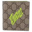 GUCCI GG Supreme Wallet PVC Beige 835323 Auth 186159M-13