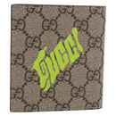 GUCCI GG Supreme Wallet PVC Beige 835323 Auth 186159M-2