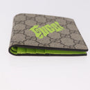 GUCCI GG Supreme Wallet PVC Beige 835323 Auth 186159M-6
