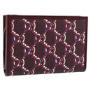 GUCCI GG Supreme Wallet PVC Red Gold 795060 Auth 186161M-1