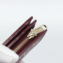 GUCCI GG Supreme Wallet PVC Red Gold 795060 Auth 186161M-12