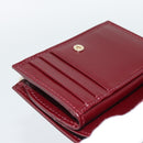 GUCCI GG Supreme Wallet PVC Red Gold 795060 Auth 186161M-17