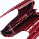 GUCCI GG Supreme Wallet PVC Red Gold 795060 Auth 186161M-21