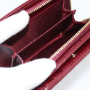 GUCCI GG Supreme Wallet PVC Red Gold 795060 Auth 186161M-22