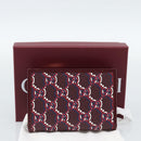 GUCCI GG Supreme Wallet PVC Red Gold 795060 Auth 186161M-24