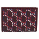 GUCCI GG Supreme Wallet PVC Red Gold 795060 Auth 186161M-3