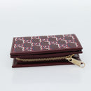 GUCCI GG Supreme Wallet PVC Red Gold 795060 Auth 186161M-6