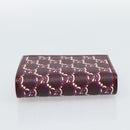 GUCCI GG Supreme Wallet PVC Red Gold 795060 Auth 186161M-7