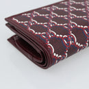 GUCCI GG Supreme Wallet PVC Red Gold 795060 Auth 186161M-9