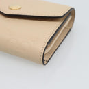 GUCCI GG Canvas Guccissima Wallet Leather Ivory Gold 772793 Auth 186162M-7