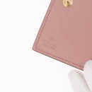 GUCCI GG Canvas Guccissima Wallet Leather Pink Gold 772793 Auth 186163M-18