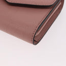 GUCCI GG Canvas Guccissima Wallet Leather Pink Gold 772793 Auth 186163M-14