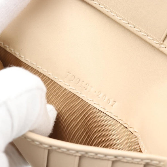 GUCCI GG Canvas Guccissima Portemonnee Leer Beige Goud 790131 Auth 186164M