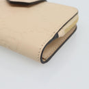 GUCCI GG Canvas Guccissima Portemonnee Leer Beige Goud 790131 Auth 186164M-7