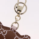 GUCCI Guccissima Panda GG Canvas Key Ring Leather Brown Auth 186168M-8