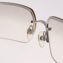 CHANEL COCO Mark Sunglasses metal Silver tone CC Auth 186173M-14