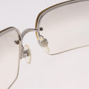 CHANEL COCO Mark Sunglasses metal Silver tone CC Auth 186173M-15