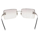 CHANEL COCO Mark Sunglasses metal Silver tone CC Auth 186173M-2