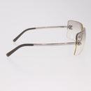 CHANEL COCO Mark Sunglasses metal Silver tone CC Auth 186173M-5