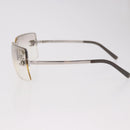 CHANEL COCO Mark Sunglasses metal Silver tone CC Auth 186173M-6