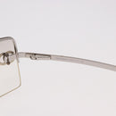 CHANEL COCO Mark Sunglasses metal Silver tone CC Auth 186173M-7
