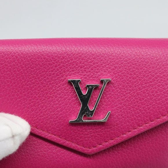 LOUIS VUITTON Portefeuille Rock Mini Wallet Leather Pink M81886 LV Auth 186174M