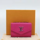 LOUIS VUITTON Portefeuille Rock Mini Wallet Leather Pink M81886 LV Auth 186174M-12