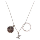 LOUIS VUITTON Ring Necklace metal Silver M62485 LV Auth 186175-1